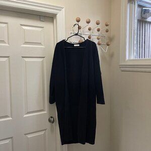 OAK + Fort Kimono Style Cardigan Oversized Warm - Charcoal - Size Medium